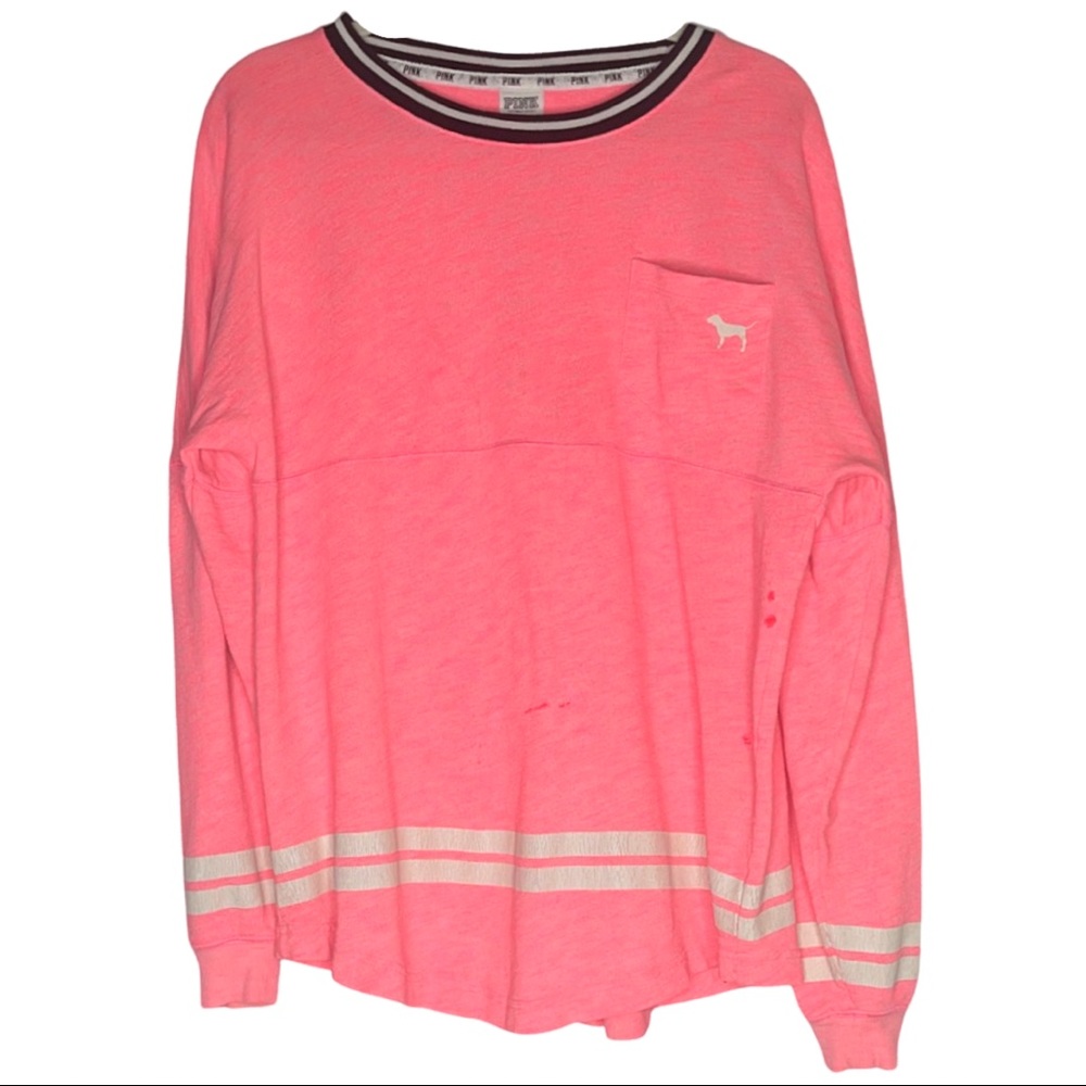 pink jersey sweater